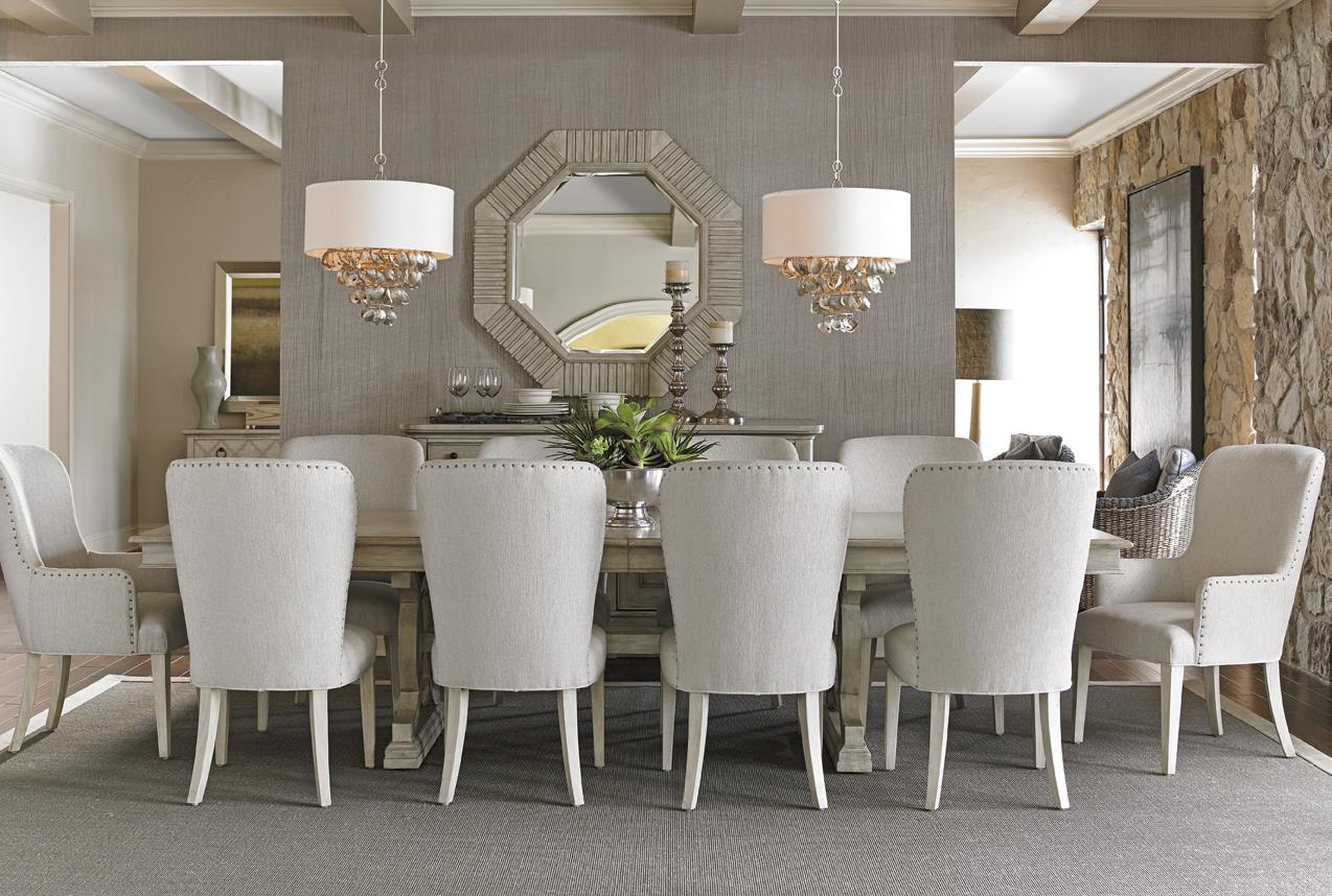 Lexington Oyster Bay Eleven Piece Dining Set with Montauk Table and
